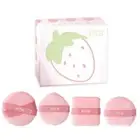 Strawberry Velvet Triangle Powder Puff Face Blender Sponge Soft Make Y6B9