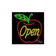 BRAND NEW “OPEN" APPLE 20x20x1 SOLID & ANIMATED LED SIGN w/CUSTOM OPTIONS 21260