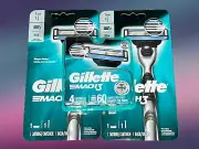 Gillette Mach 3 Bundle - 2 Handles & 6 Cartridges