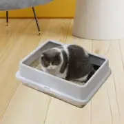 Cat Litter Box Pet Cleaning Tool Cat Bedpan Cat Litter Tray for Small Pets