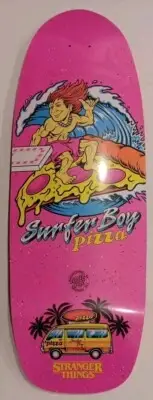 Stranger Things Pizza Boy SANTA CRUZ Reissue Skateboard Deck NEW OLD SCHOOL-NIP