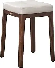 Vanity Stool Bedroom Vanity Chair Upholstered Seat Solid Wood Makeup Stool Household Stool Wooden Dining Stool Dressing Room Stool Wooden Stool Ash Wood Frame