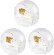 3 Sets Grinding Head Cleaning Box Nail Drill Cleaning Brush Nail Bit Cleaner Nail Desk Clean Brush for Nail Tool Nail Organizer Drill for Nails Nylon Brush Manicure Plastic