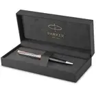 PARKER Ballpoint Pen Sonnet Premium Metal & Grey PGT Medium Nib Oil-Based