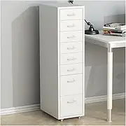 Metal File Cabinet with Lock, 8 Drawers, Fully Assembled File Cabinet for Home Office, Office Furniture