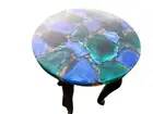Mix Agate Stone Table Top, Agate Coffee & Side End Table Top, Living Room Decors