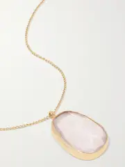 [Melissa Joy Manning] Melissa Joy Manning - 14-karat Recycled Gold Quartz Necklace - One size One size Gold