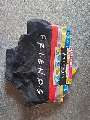 w6 Friends TV Show Briefs Panties Girls Size 8 Central Perk 4 Pairs