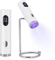 wenxintek UV Nail Lamp,2 in 1 Desktop & Handheld UV Nail Light for Gel Nails,Mini LED Nail Dryer Flash Cure Lamp for Acrylic Nail Extension Gel Tips Home Salon,Magnetic Stand,USB Cable