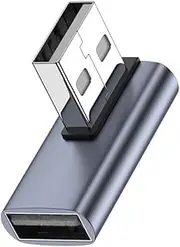 Chenyang USB 3.0 Type A Male to Female Extension Power Data Video Adapter 90 Degree Right Angled 10Gbps