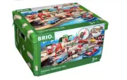 BRIO World 33052 Deluxe Railway Set Comprehensive Wooden Train Kids Ages 3+