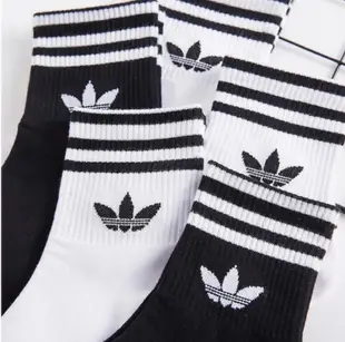 Adidas襪子 五雙一組 棉襪 男女通用 純棉 透氣 棉襪 愛迪達籃球襪 運動襪 愛迪達襪子 中筒襪 男女襪子TW