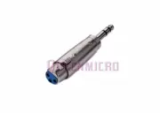 High Quality XLR 3Pin Female to 1/4" Stereo TRS Mic Plug Audio Connector Adapter