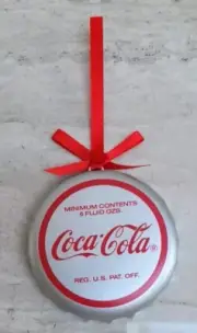 COCA COLA SANTA CLAUSE ORNAMENT CHRISTMAS HOLIDAYS