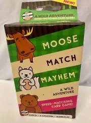 Moose Match Mayhem~A Wild Adventure Speed Matching Card Game, NEW!