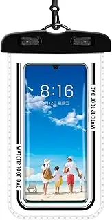 VerdeRoot Waterproof Phone Pouch, IPX8 Universal Waterproof Case Dry Bag Phone Protector for iPhone 15 14 13 12 11 Pro Max, Galaxy S23 S22 S21 S20, Pixel - Fits All Phones Up to 7.2‘‘ (Black)