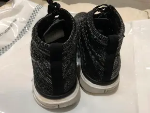 NIKE FREE FLYKNIT CHUKKA 3M反光 雪花編織 黑色中筒慢跑鞋 二手