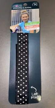 Scunci Everyday Active Printed Velvet No Slip Headwrap Polka dot Sport Headband