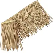 Milisten Simulated Thatch Straw Roof Fireproof Decorative Straw Roof for Garden Landscaping DIY Patio Cover Vivid Color Shape Outdoor Hut Decor Long
