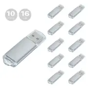 10Bulk 16GB USB Stick 2.0 Flash Drive Metal Storage Memory Drive Pen Thumb Stick