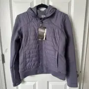 NWT CALIA BY CARRIE UNDERWOOD Women Size M Purple Hooded Primaloft Moto Jacket