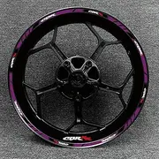 Thick Edge Outer Rim Sticker Stripe Wheel Decals for REPSOL HRC CBR250RR CBR400RR CBR600RR CBR1000RR (Color : 88)