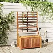 Generic Storage Box with Trellis 99x50x160 cm Solid Wood Acacia
