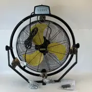 20 inch Orbital Remote Control Wall Mounted Fan Timer Oscillation & Tilting