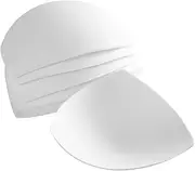 Veemoon 3 Pairs Bra Filler Pads Bathing Suit for Women Bra Pads Inserts Push up Smocked Dress Women Push up Bra Inserts Foam Bra Cups False Breasts White Women's Comfortable Breast Cup