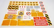 Original Meccano Multikit Set Decal Sheet