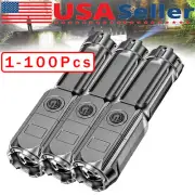 Rechargeable 990000LM LED Flashlight Tactical Police Super Bright Torch Zoomable
