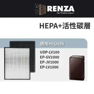 適用Hitachi 日立 UDP-LV100 EP-GV1000 JV1000 LV1000 除濕加濕型空氣清淨機 濾網