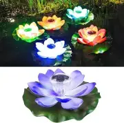 Floating Solar Pond Light Lotus Lights Lotus Solar Light Pool Decoration
