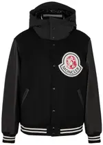 Moncler Genius X Billionaire Boys Club Duran Wool-blend Varsity Jacket - Black - 4 4