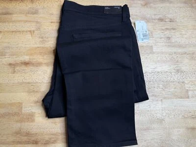 $218 J Brand Kane Straight Fit Low Rise Cotton Jeans Black 38x 33 JU5