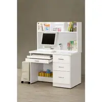 在飛比找蝦皮購物優惠-新廣大家具｜貝莎3.5尺白色電腦桌／2.7尺白色衣櫥 － 4