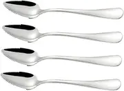 COSMEVIVI 4pcs Baby Fruit Scraping Spoons Stainless Steel Pear Scraping Spoons for Home and Baby Feeding