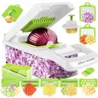 Vegetable Chopper, Mandoline slicer, with 8 blades 14 in 1, Food Chopper, Fre...