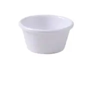 Yanco China NC-539 Nu-Classic White Melamine 6 oz. Smooth Ramekin - 6 Doz
