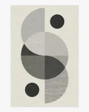200' x 290' | Machine Washable Runner Rug | Kid & Pet Friendly | Indoor Rug | Villette Greyscale Rug by Nina Takesh | Ruggable