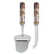 Cheese Server 2 piece Supreme Wine & Art Knife and Server Slicer Box
