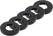 X AUTOHAUX Universal Oil Seal TC Double Lip W Steel Spring Seal Ring Rotary Shaft Seal 30x62x8mm High Pressure NBR Rubber Black 5pcs