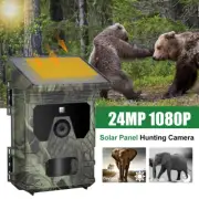 Solar Trail Camera 1080P Hunting Camera Infrared Night Vision Camera Waterproof