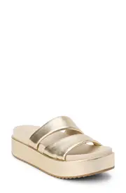 Matisse Blaine Platform Slide Sandal in Gold at Nordstrom, Size 7