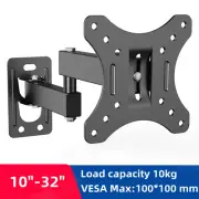 Adjustable TV Mounts Wall Mount Bracket Supports 10"-32" LED/LCD TVS,Holds Up to