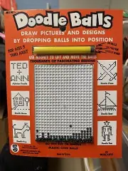 Vintage Kids 1976 Doodle Balls Steel BB Magnet Drawing Game Toy Smethport Specia