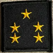 POLICE, FIRE DEPARTMENT AND MILITARY....STARS... SEW-ON PATCHES