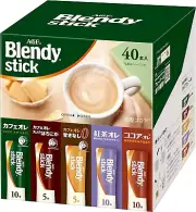 NEW gift AGF Blendy Stick Assortment 40sticks CafeauLait tea cocoa from JAPAN
