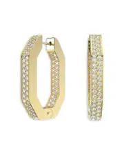 Swarovski Dextera Crystal Pave Geometric Earrings