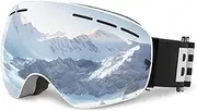 LI FITNESS Ski Goggles Snowboard Goggles for Men Women 100% UV Protection Anti-Fog Snow Goggles without Frame